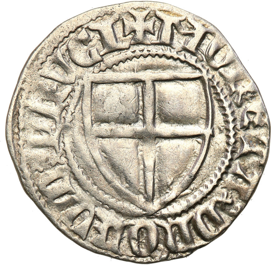 Zakon Krzyżacki. Winrich von Kniprode, (1351-1382), szeląg